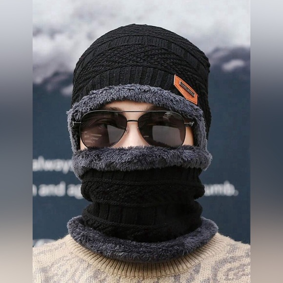 Winter Unisex Hat and Scarf Two-Piece Set - Picture 2 of 4